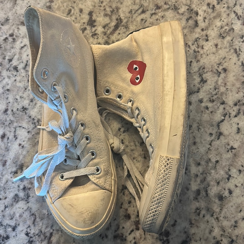 CONVERSE X COMME DES GARCONS PLAY ALL STAR CHUCK '70 HI - WHITE